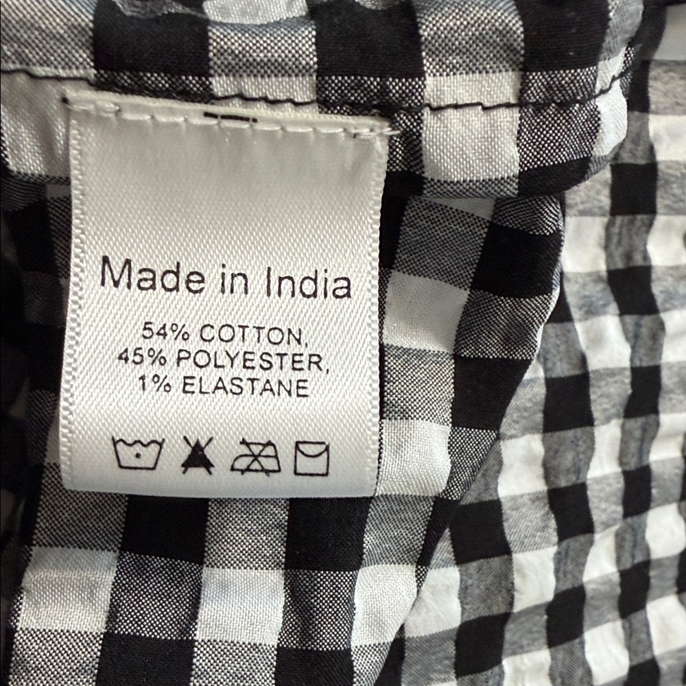 WRAY Gingham Black & White Tiered Midi Dress - Picture 5 of 6